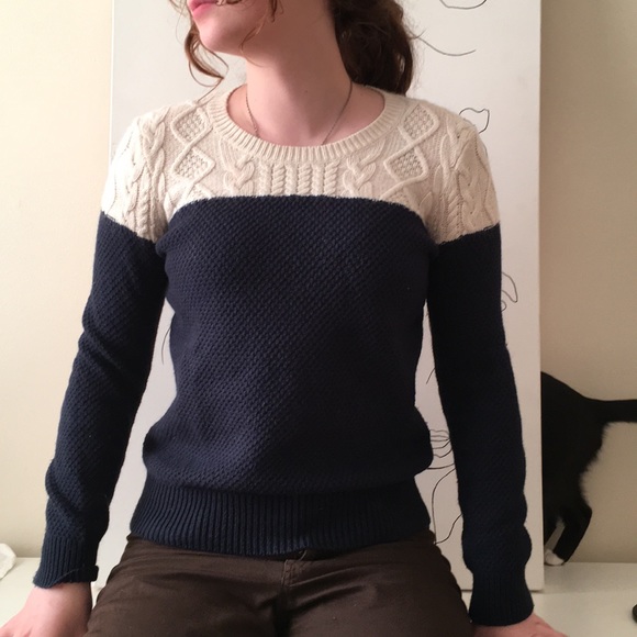 Madewell Colour Block Sweater SZ XS